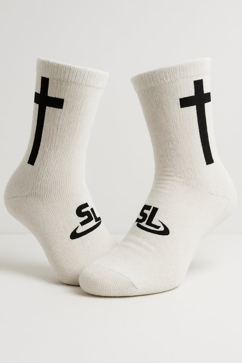 ScrapLife Cross Crew Socks
