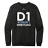 D1 Women's Wrestling Crew Neck Sweatshirt - Black