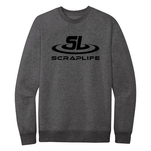 Scraplife SL Logo Crew Neck Sweatshirt - Gunmetal Heather