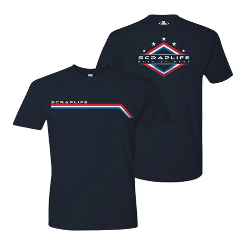 ScrapLife Retro Made of More Tee Navy - Adult