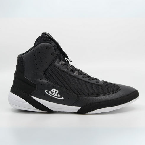 Ascend One - Black/White Wrestling Shoes