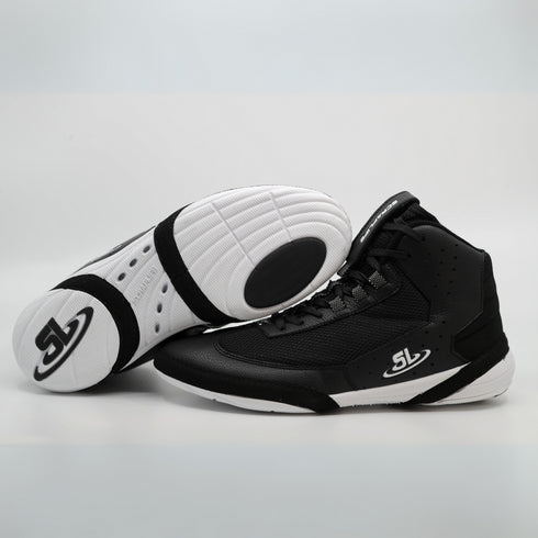 Ascend One - Black/White Wrestling Shoes