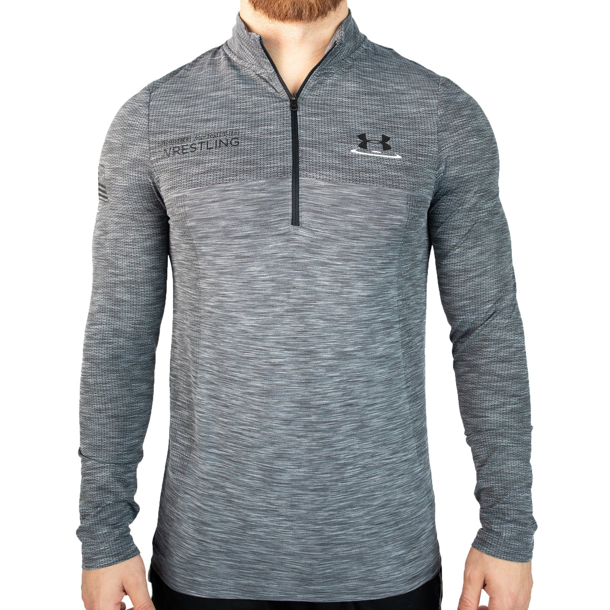 Under Armour Wrestling Gray Seamless 1/2 Zip ScrapLife