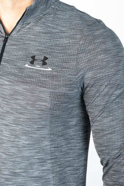 Under Armour Wrestling Gray Seamless 1/2 Zip