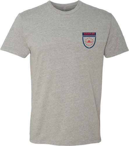 ScrapLife Wrestling Patriotic Eagle Tee Grey - Youth and Adult