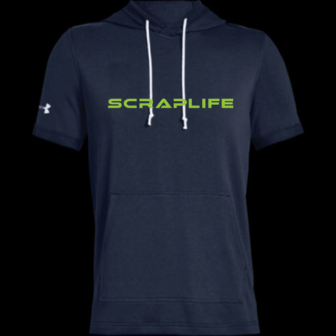 Under Armour x Scraplife Men's Sportstyle Stadium Short Sleeve Hoodie Navy