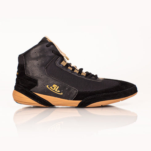 Ascend One - Black/Gold Wrestling Shoes