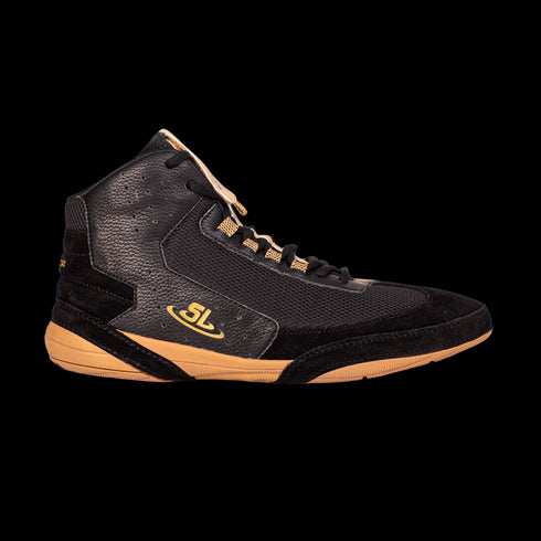 Ascend One - Black/Gold Wrestling Shoes
