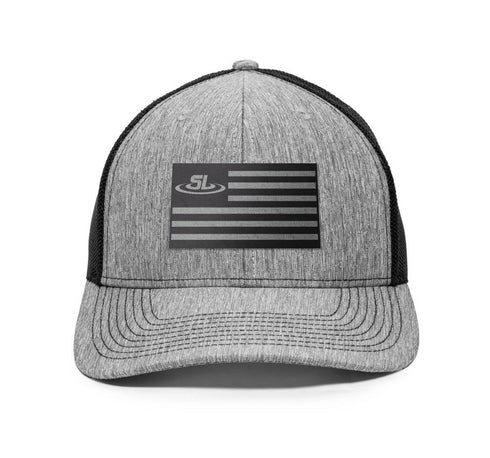 ScrapLife Heather Grey Flag Adjustable Hat