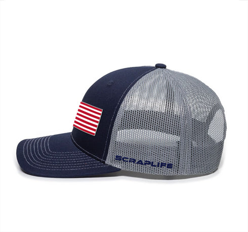 ScrapLife Navy Flag Adjustable Hat