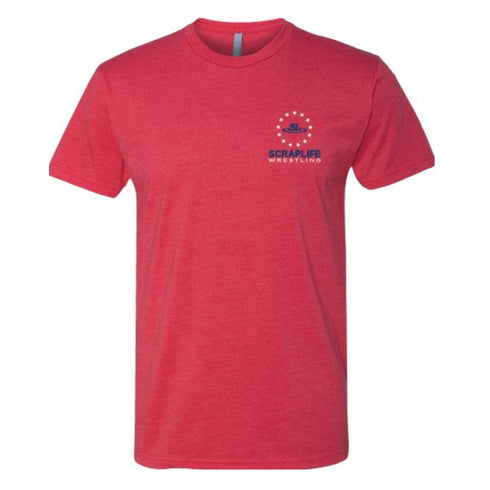 ScrapLife Wrestling Patriotic Tee Red - Youth and Adult