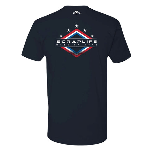 ScrapLife Retro Made of More Tee Navy - Adult