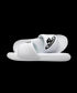 ScrapLife Sport Slides - White With Black Logo Wrestling Shoes