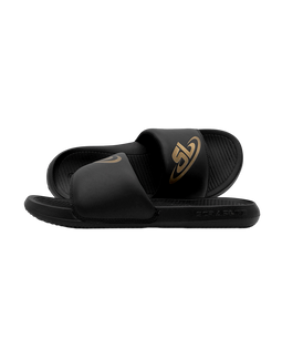 ScrapLife Sport Slides - Black With Gold Logo Wrestling Shoes 33Sale Accessories BFCM2023 Black Easter2025 Email Automation Promos Included Exclud Outlet Post Regular Priced SAVE40 shoes Slides