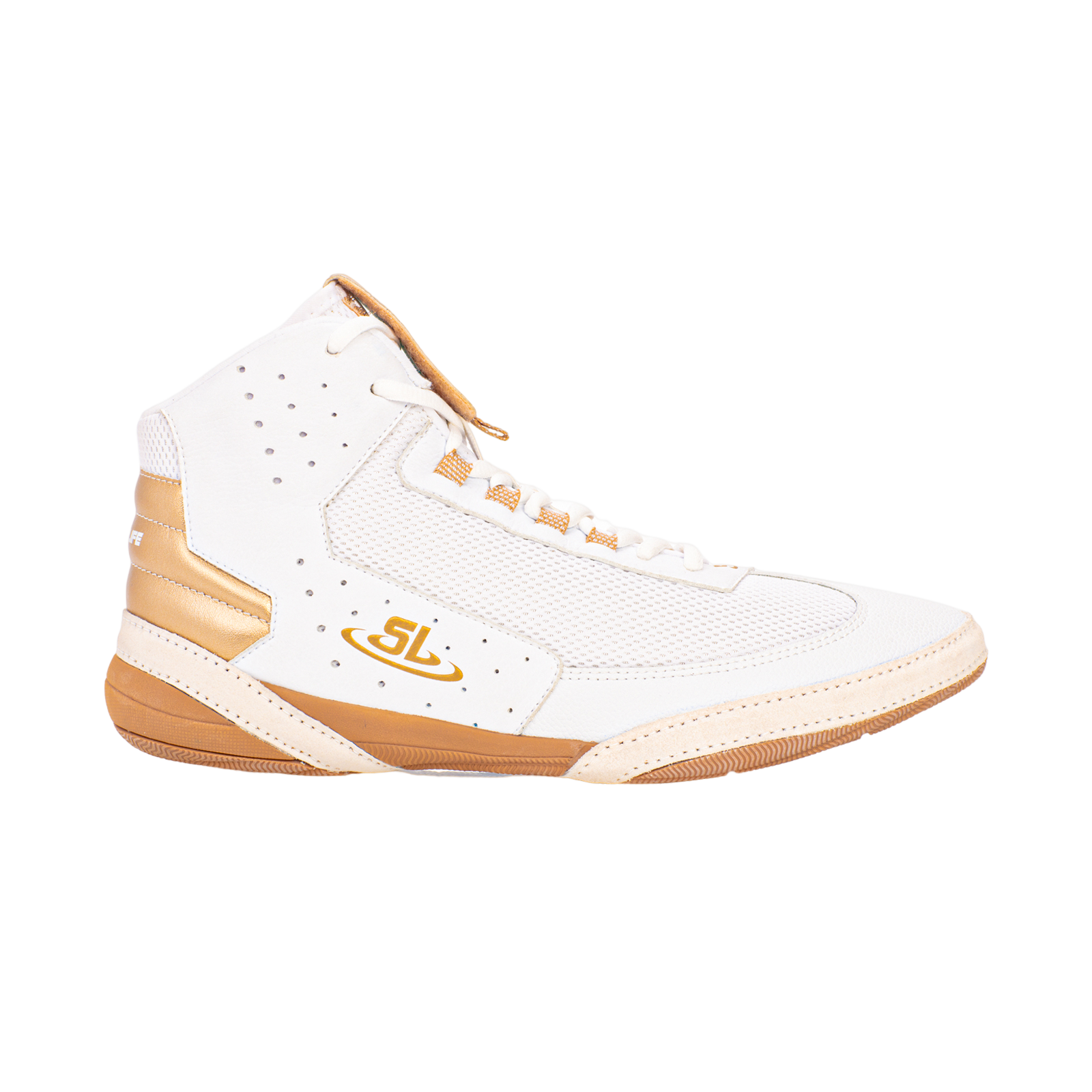 Ascend One Bo Nickal Signature Model White Gold Wrestling Shoes