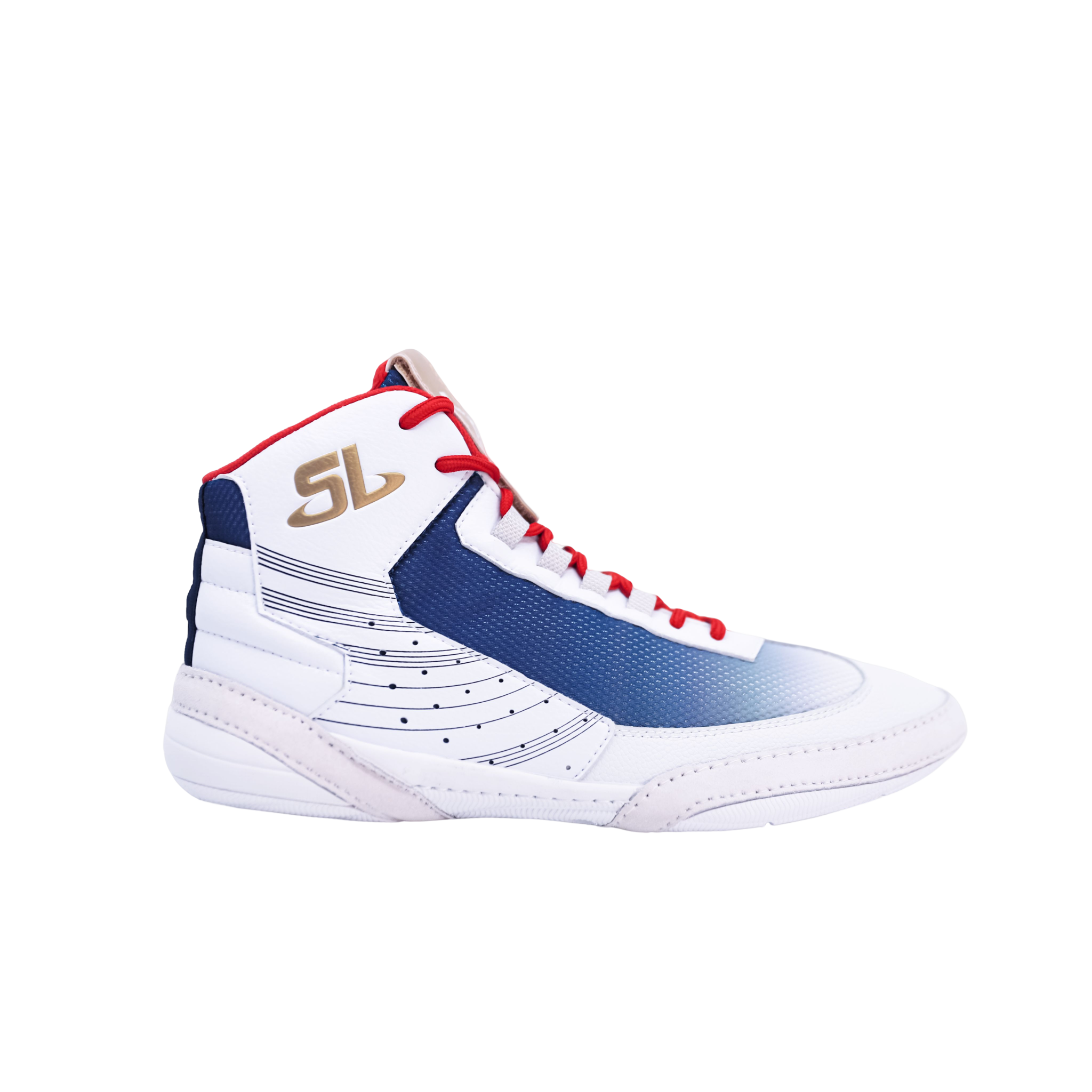 Ascend One - Limited Edition - White/Red/Blue Wrestling Shoes customify customizable Easter2025 shoes