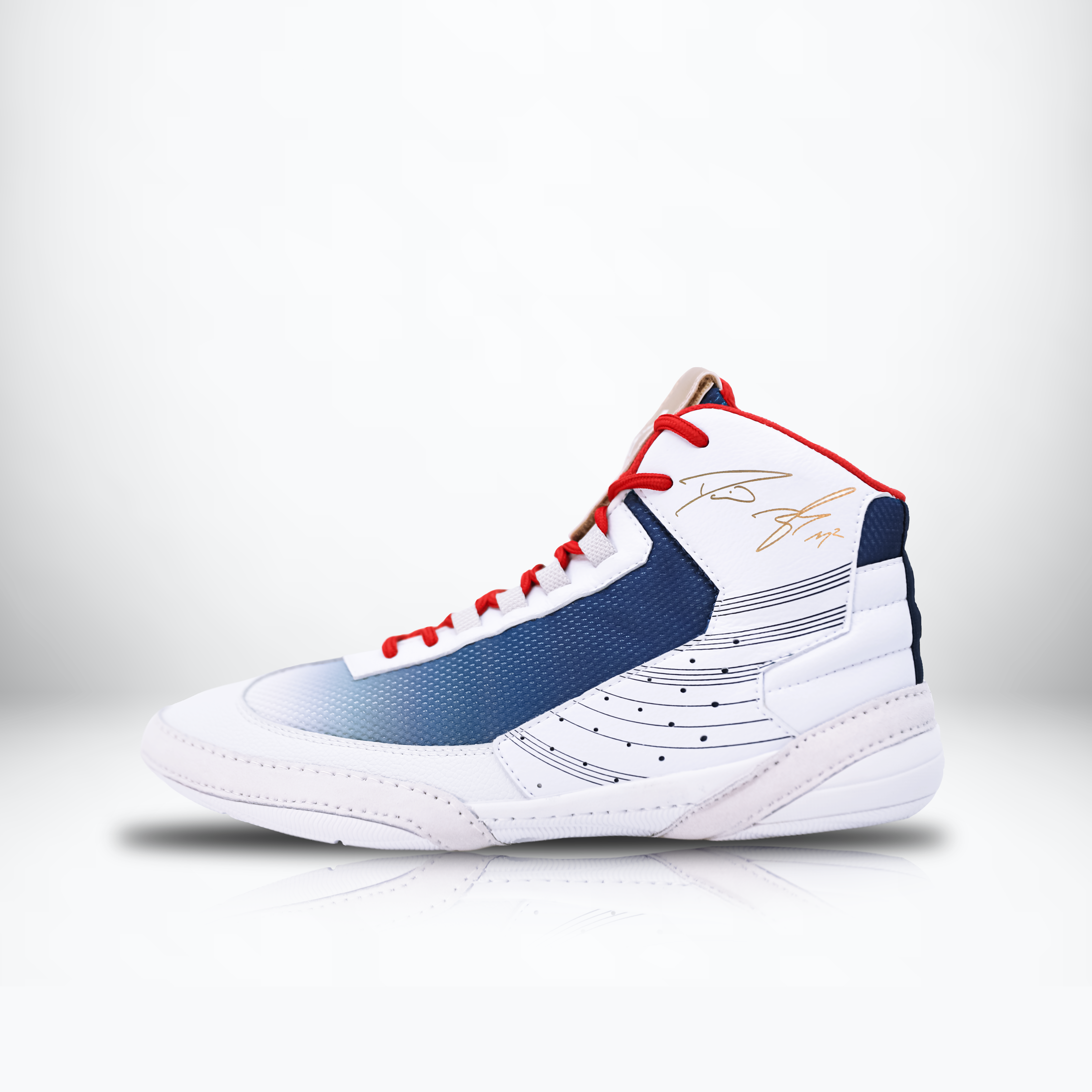 Ascend One - Limited Edition - White/Red/Blue Wrestling Shoes customify customizable Easter2025 shoes