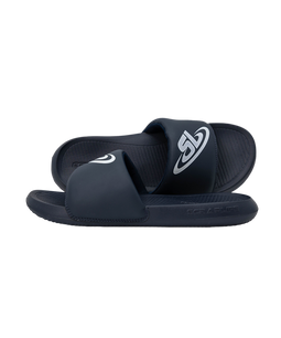 ScrapLife Sport Slides - Navy With White Logo