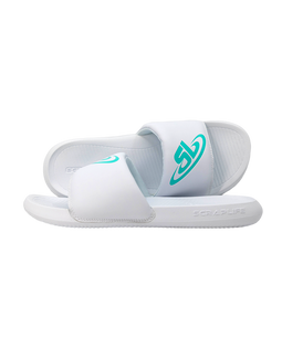 ScrapLife Sport Slides - White With Tiffany Logo Wrestling Shoes 33Sale Accessories BFCM2023 Easter2025 Email Automation Promos Included Exclud Outlet Post Regular Priced SAVE40 shoes Slides White
